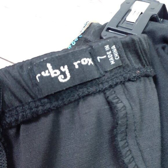 Ruby Rox Womens Strapless Mini Dress Size 7 Juniors Sequins Blue Black 290 - Picture 4 of 6